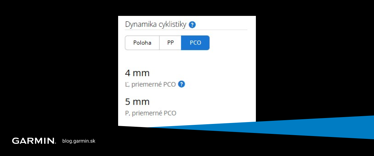 Metriky dynamiky cyklistiky – Platform Center Offset
